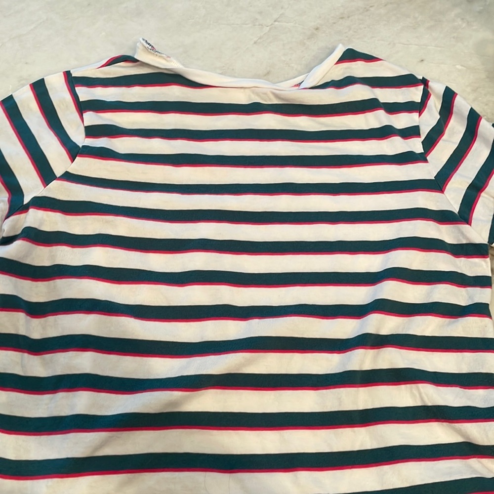Wild fable blue white and pink striped